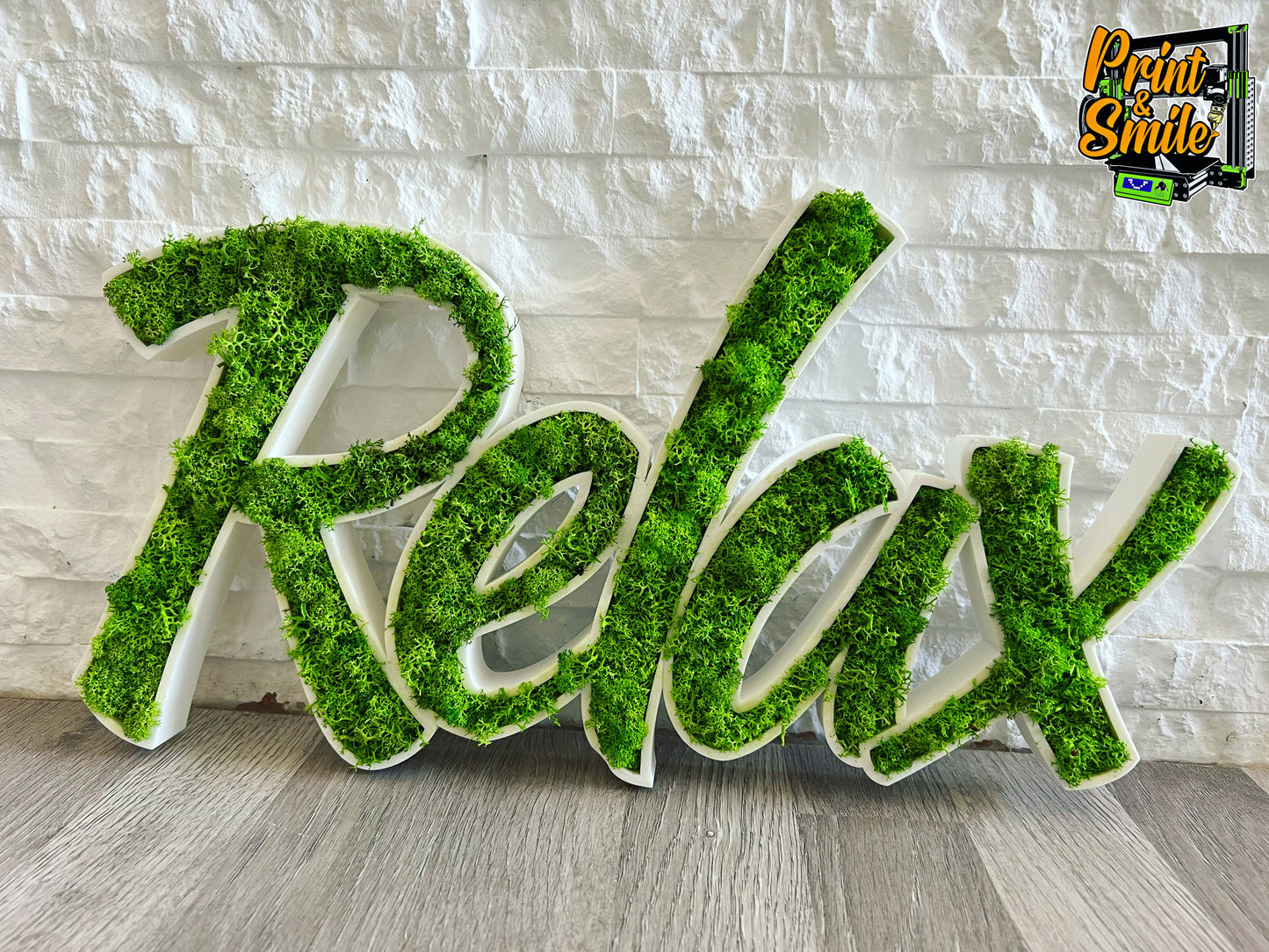 Moosbild / Schriftzug - Relax