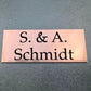 Briefkastenschild, Klingelschild, Typenschild inkl. individueller Lasergravur