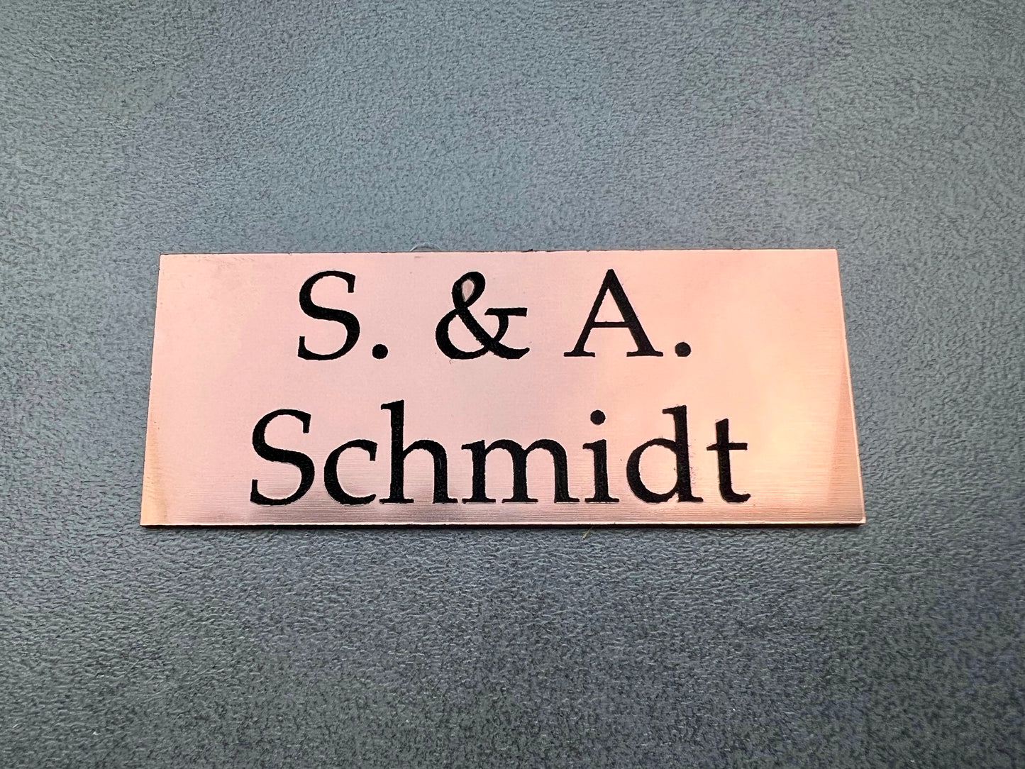 Briefkastenschild, Klingelschild, Typenschild inkl. individueller Lasergravur