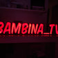 individuelle Namenslampe mit RGB Led Beleuchtung und Farbauswahl